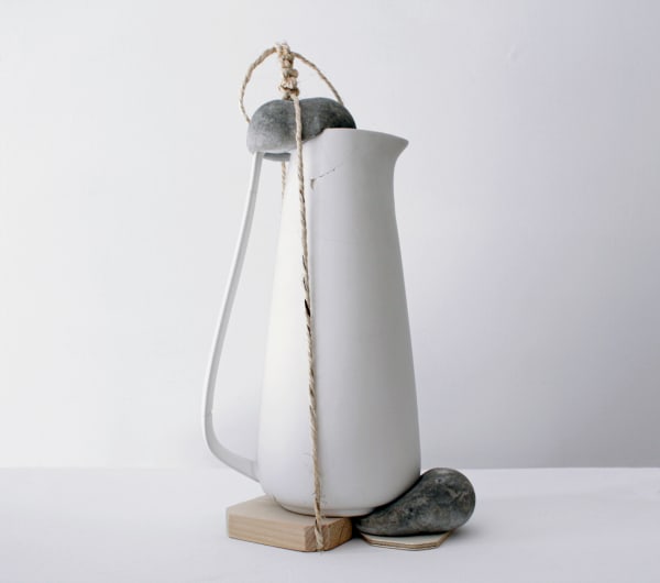 Mathieu SCHMITT Kintsukuroi #3 technique mixte sur céramique 40 x 22 x 15 cm