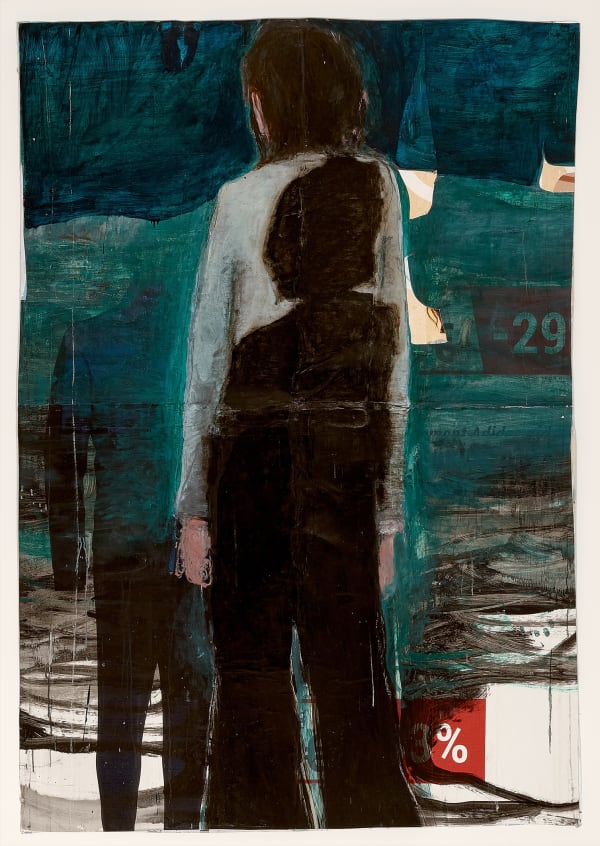 Jean Charles Blais Sanstitre 2021 Peinture L Huile Et Craie Sur Affiches Arrach Es 195X137Cm