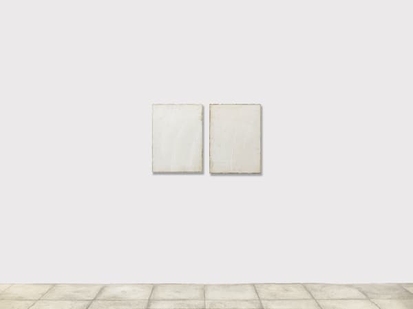 Pier Paolo CALZOLARI,Senza titolo, 2004, graphite sur papier, pastel gras, fer, cuivre, 77 x 124 x 6 cm