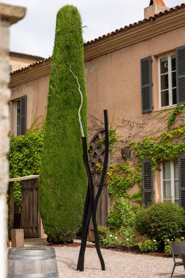 Stéphane GUIRAN Canopée III 2015 Acier inoydable, bronze 500 x 170 x 130 cm oeuvre unique Courtesy de l’artiste et de la galerie Catherine Issert
