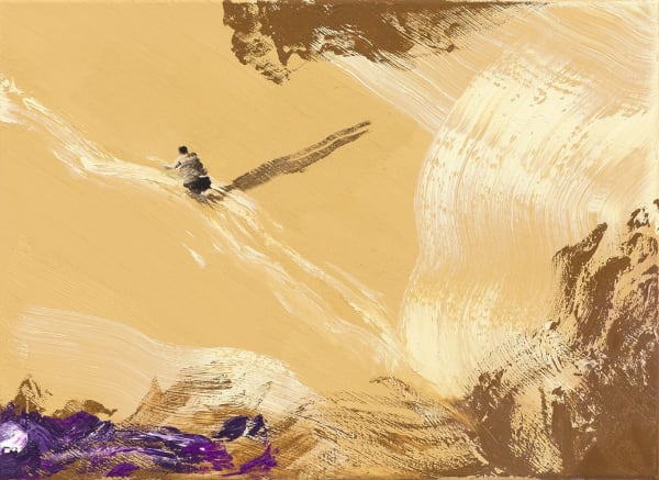 Marine WALLON, Etosha, 2021, Huile sur toile, 40 x 55 cm. © Nicolas Brasseur. Courtesy de l'artiste et de la galerie Catherine Issert.