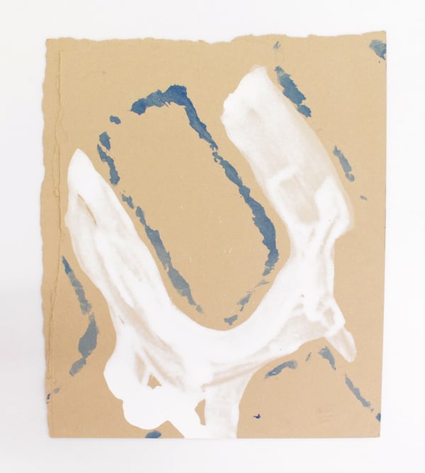 Claude VIALLAT, Sans titre, 2017, Acrylique sur carton, 62 x 53 cm. Courtesy de l'artiste et de la galerie Catherine Issert
