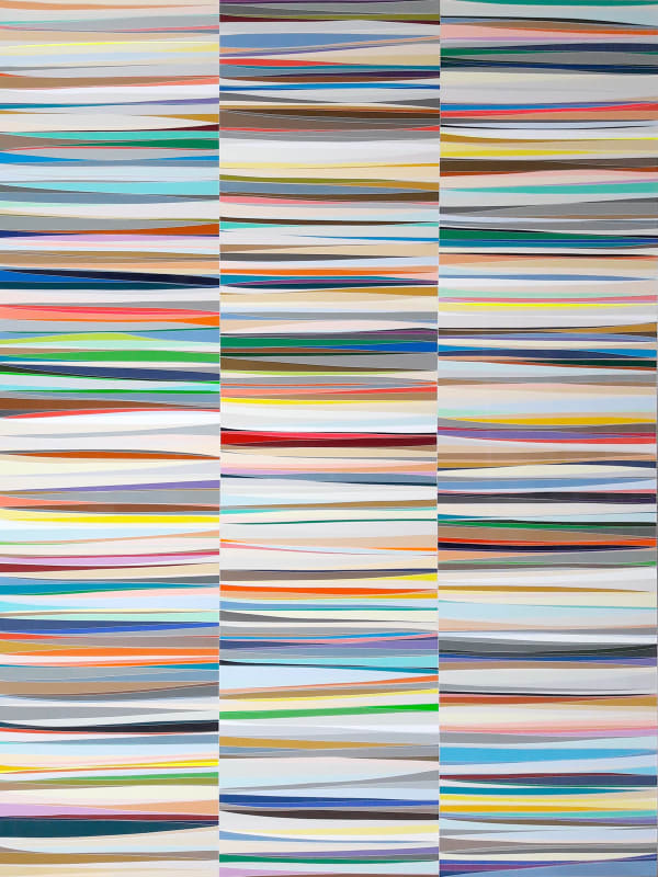 Xavier THEUNIS, Sans titre, vue d'atelier #25, 2019, 240x180 cm. Courtesy de l'artiste et de la galerie Catherine Issert