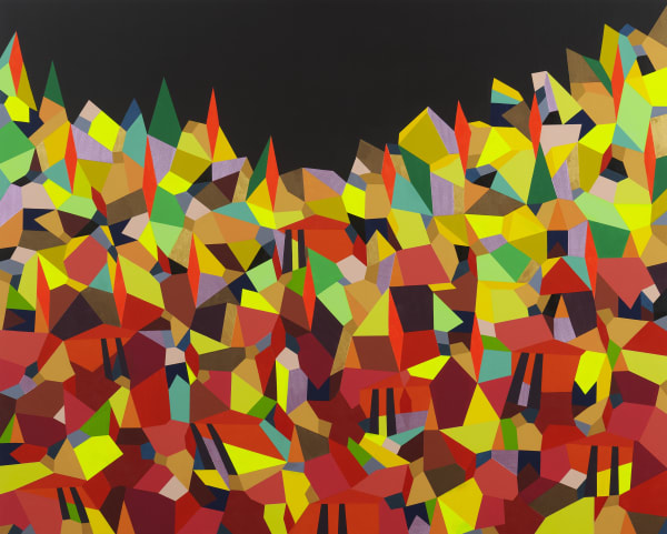 Adia Millett Entropy, 2022 Series: Windows to the Future Acrylic on Wood 122 x 152.5 x 4 cm