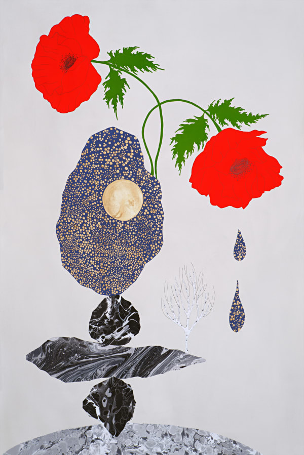 The Rock Garden You Are My Rock Gouache Watercolor Ink And Collage On Paper 152 4X101 6Cm 2023