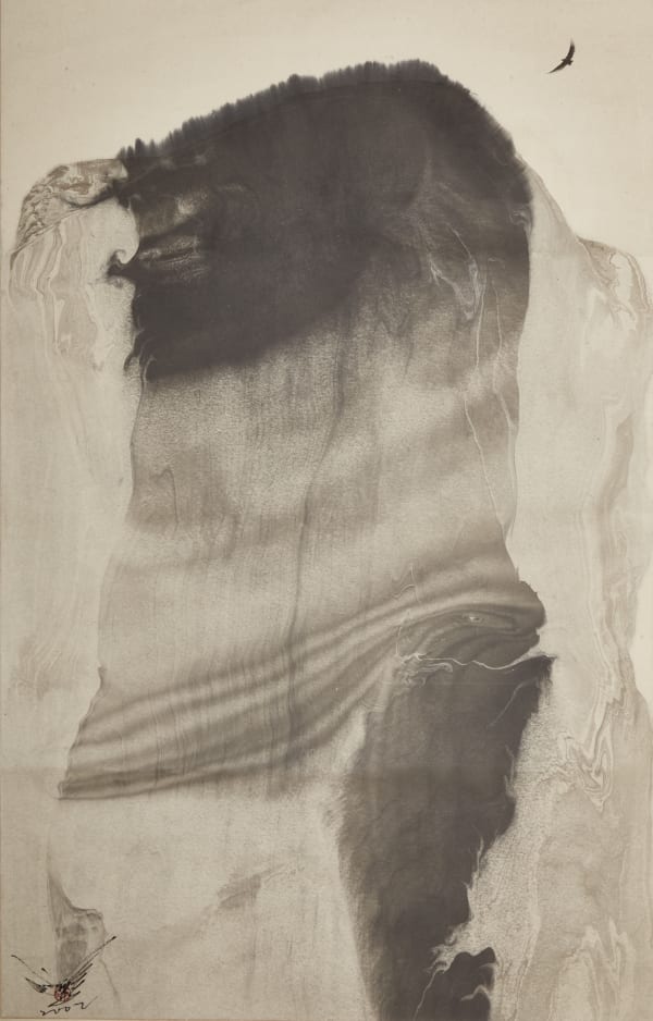 C. N. Liew Peak Experience - A Dialogue with Maslow Ink on Xuan Paper Painting: 65 x 42 cm Scroll: 195 x 58 cm 2003 - 2005