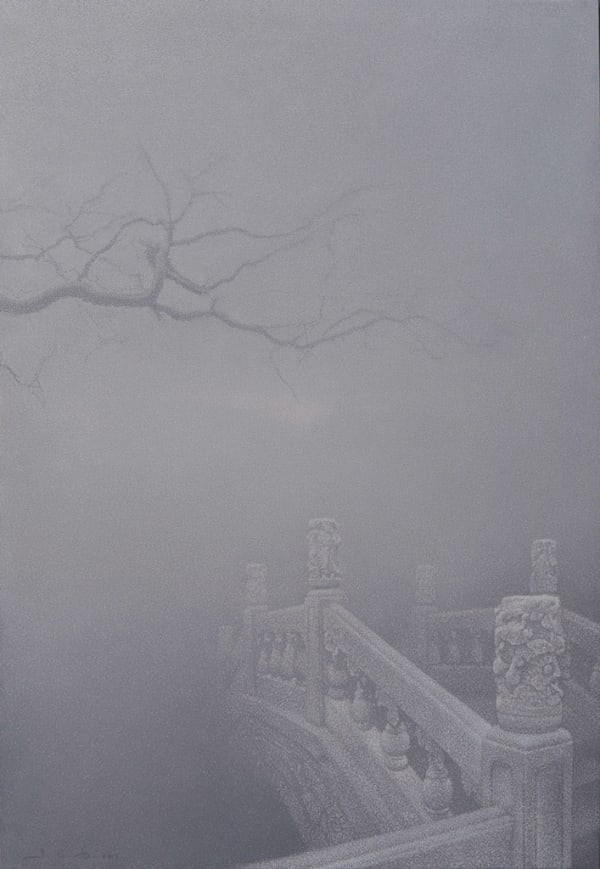 Zhu Yiyong The Realm of the Heart No. 28 Oil on Canvas 95 x 138 cm 2015