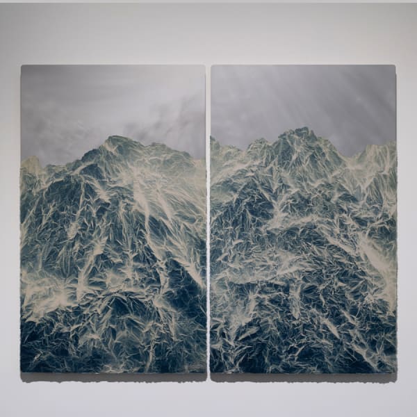 Wu Chi-Tsung 吳季璁 - Wrinkled Texture 145 皴法習作之一百四十五, 2023