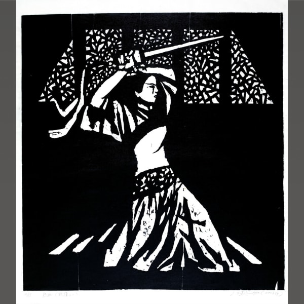 Wang Gongyi, "Passion," Designed in 1980, Printed in 2007, Woodcut, Printed with Oil-based Ink, 60 x 56.5 cm Image credit:...