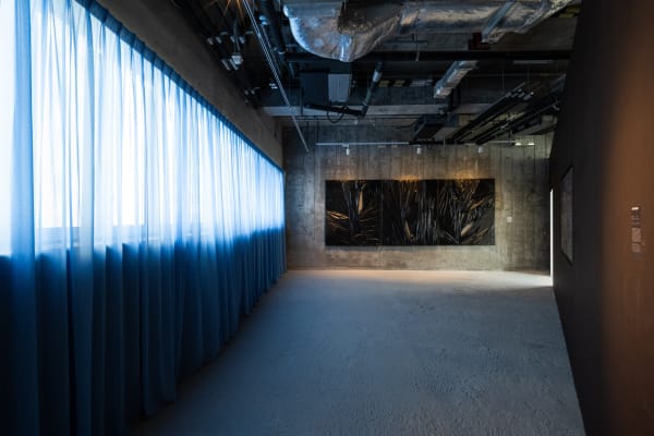 Installation view of Curtain. Courtesy of Para Site, Hong Kong, 2021. Photo: Felix Wong