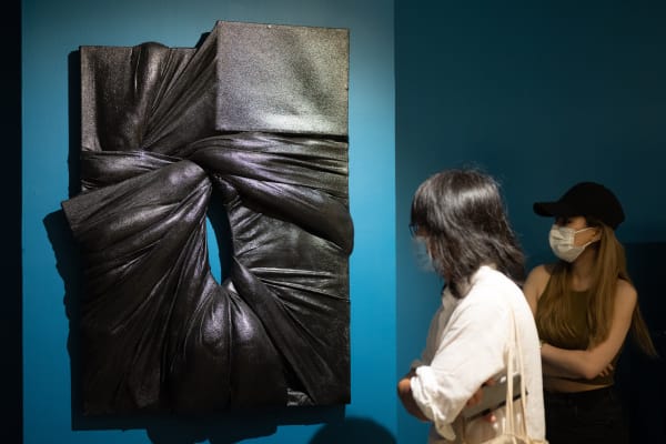 Installation view of Curtain. Courtesy of Para Site, Hong Kong, 2021. Photo: Felix Wong