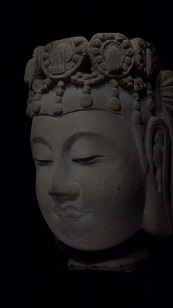 Drawing Study – Limestone Head of Buddha (2021) by Wu Chi-Tsung