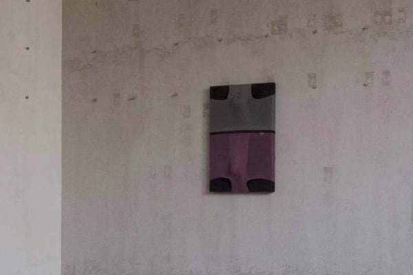 Untitled, Canvas, Underwear, Threads, 40 x 60 x 8 cm, 2018