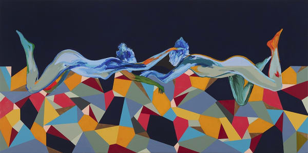 Untitled (2 Figures Water), 2022
