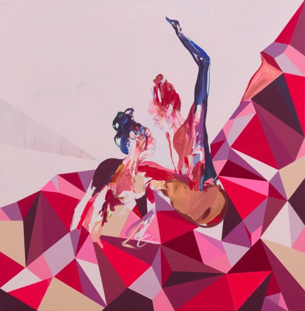 Untitled (2 Figures Pink Red), 2022
