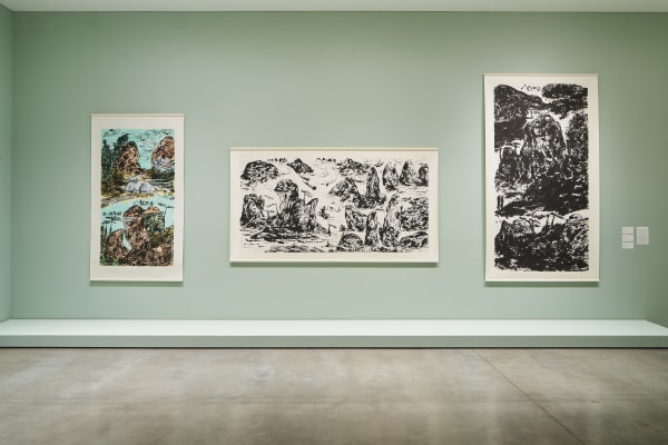 Installation View of "Spiritual Mountains: The Art of Wesley Tongson"