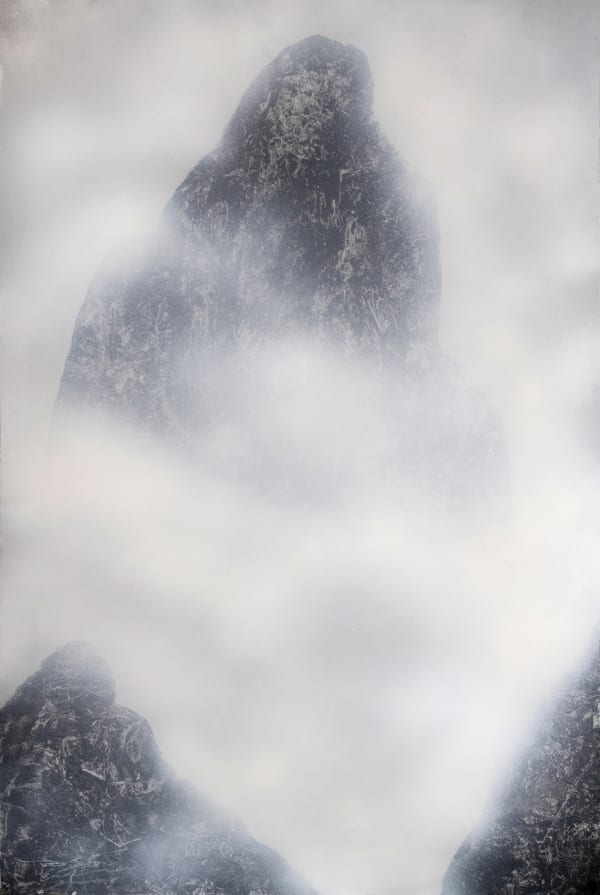 Soul Mountain, Mixed Media on Metal, 91 x 60.5 cm (2018)