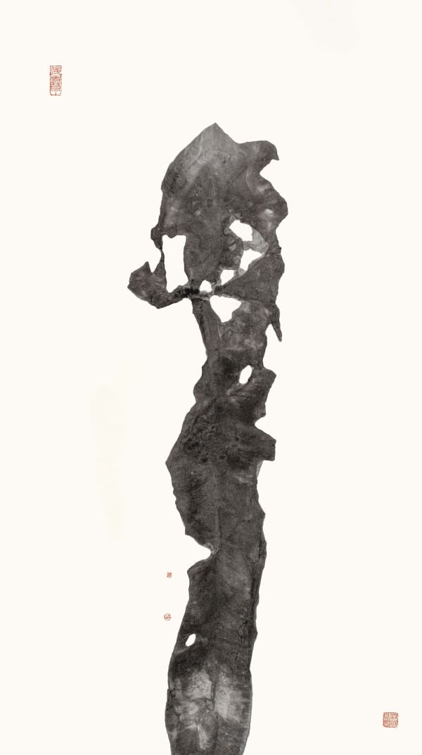 The Rocks 3, Ink on Xuan Paper, 120 x 67 cm (2020)