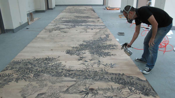 Lam in his Hong Kong Studio
