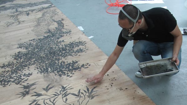 Lam in his Hong Kong Studio