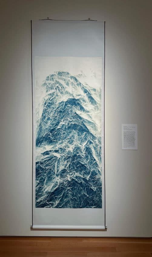 Wu Chi-Tsung, Wrinkled Texture 113 (2021) Installation View