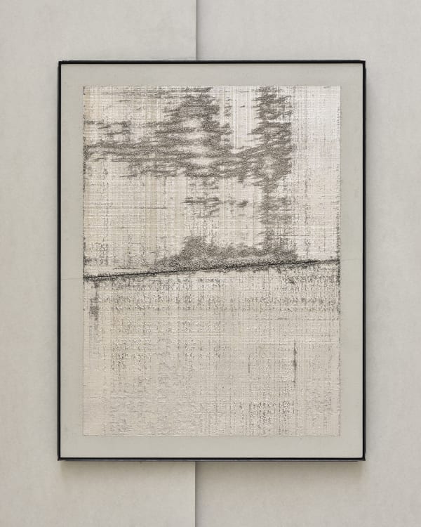 Éric Baudart Papier millimétré or rose, 2022 Bois, aluminium, papier, peinture Wood, aluminium, paper, paint 130 x 100 x 3 cm 51 1/8 x 39 3/8 x 1 1/8 in © Photo: Rebecca Fanuele.