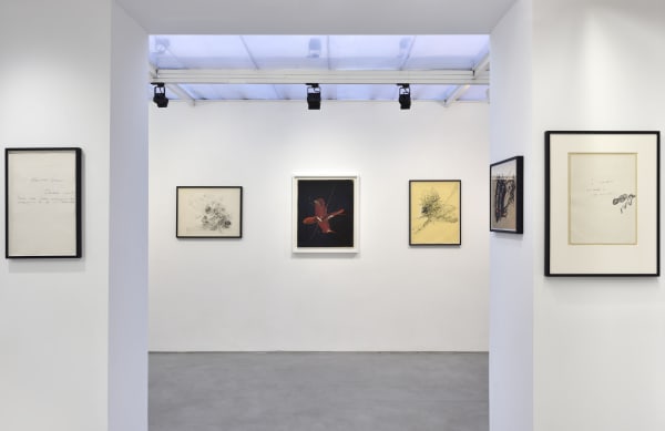 Vue de l'exposition "Bernard Réquichot, Les Requichot de Cordier" Photo © Rebecca Fanuele