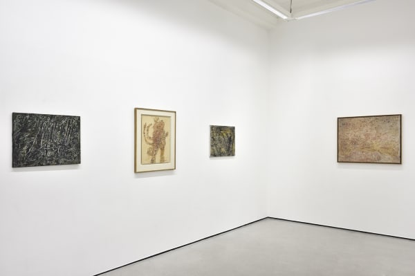 Vue de l'exposition " Georges NOËL - Jean DUBUFFET ", Galerie Christophe Gaillard, Paris, 2024. © Photo : Rebecca Fanuele.