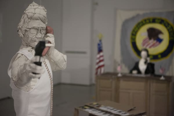 Exhibition view from the installation in the Mainspace "The Final Wife" by Cate Giordano.