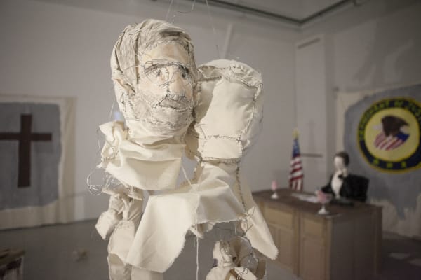 Exhibition view from the installation in the Mainspace "The Final Wife" by Cate Giordano.