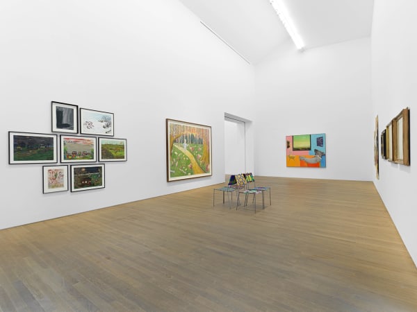 View of the group exhibition "Swim the Mountains Climb the Sea", with Ceija Stojka .