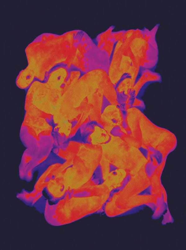 SMITH, Dami (Photino), Act UP – Paris, 2022, thermogramme. Avec l'aimable permission de la Galerie Christophe Gaillard, Paris.