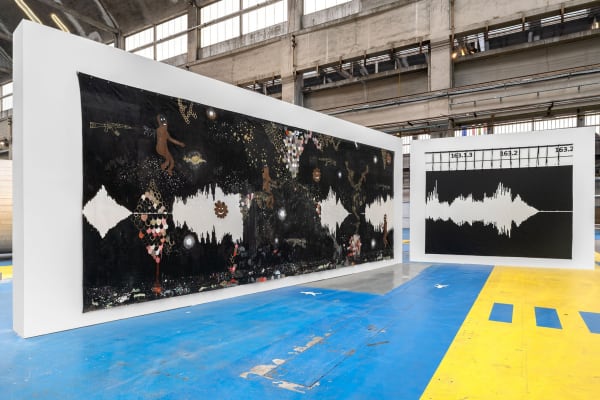 Hélène Delprat, " Vous êtes en train de m'enregistrer ? ", 17ème édition de la Biennale de Lyon, 2024. © Photo : Nicolas Brasseur.