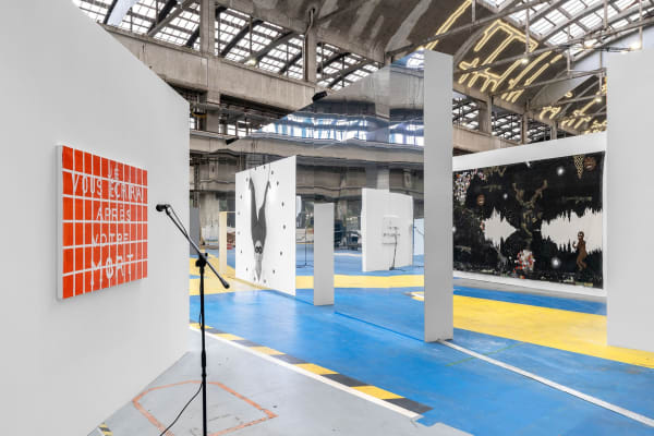 Hélène Delprat, " Vous êtes en train de m'enregistrer ? ", 17ème édition de la Biennale de Lyon, 2024. © Photo : Nicolas Brasseur.