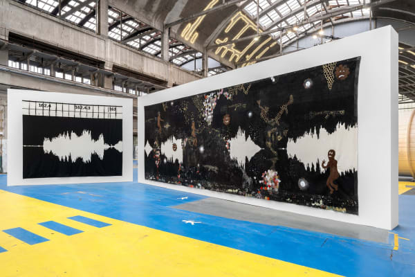 Hélène Delprat, " Vous êtes en train de m'enregistrer ? ", 17ème édition de la Biennale de Lyon, 2024. © Photo : Nicolas Brasseur.