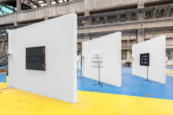 Hélène Delprat, " Vous êtes en train de m'enregistrer ? ", 17ème édition de la Biennale de Lyon, 2024. © Photo : Nicolas Brasseur.