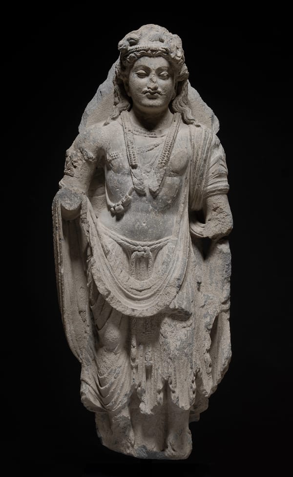 Asian Art, Bust of Bodhisattva, Gandhâra, Kouchane, 2nd to 3rd century