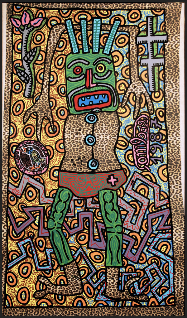 Robert Combas, Stylised Portrait of Daniel, 1987