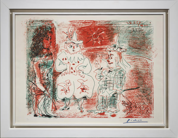 Pablo Picasso, L'Ecuyère et les Clowns, 1961