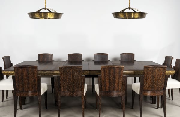 Eugene Printz dining table and chairs