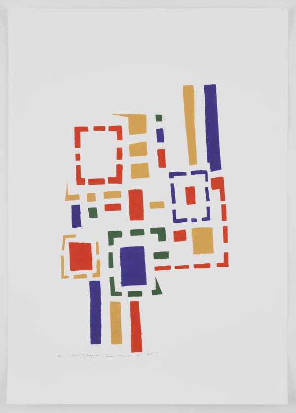 Mildred Thompson Untitled (No #I), 1973 Signed, numbered, and dated recto Silkscreen print on paper 24.1 x 17.1 inches (61.1 x 43.5 cm) Framed: 29 7/8 x 23 1/4 x 1 5/8 in (76 x 59 x 4 cm) Edition 1 of 10 (#1/10) (GP2311)
