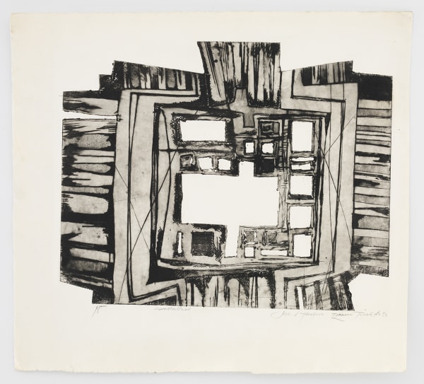Mildred Thompson Construction, c. 1973 Signed and titled recto Etching 13 1/4 x 14 1/2 in (33.5 x 36.8 cm) AP (GP2682)