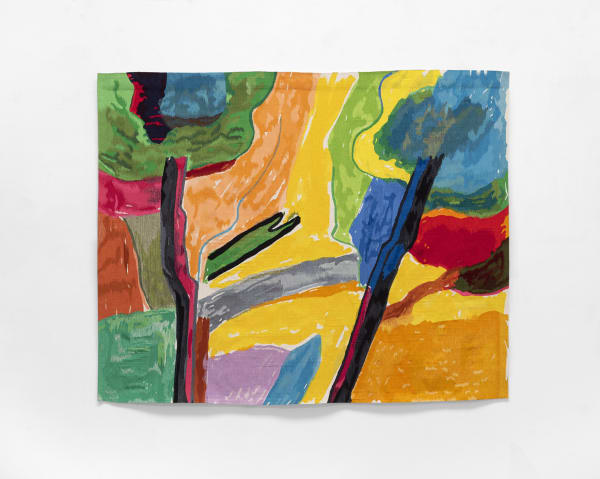 Etel Adnan Clairière, 2019 Wool tapestry Edition of 3 + 1 AP 62 x 78 inches (158 x 199 cm)