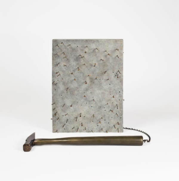 Yoko Ono Painting to Hammer a Nail In, 1961 (concept) / 1966 / 1988 Bronze 11.8 x 8.7 x 1.7 inches (30 x 22 x 4.4 cm) Edition of 9 with 2 APs