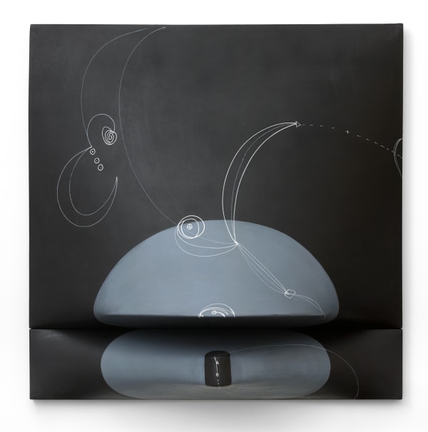 Zilia Sánchez Topología (de la serie Tatuajes), 1993 [Topology (of the Tattoos series)] Acrylic on stretched canvas 47 x 46.75 x 14.5 inches (119.4 x 118.7 x 36.8 cm)