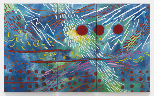 Mildred Thompson Radiation Explorations, 1994 Oil on canvas 81.1 x 133.25 inches (206.1 x 338.5 cm)