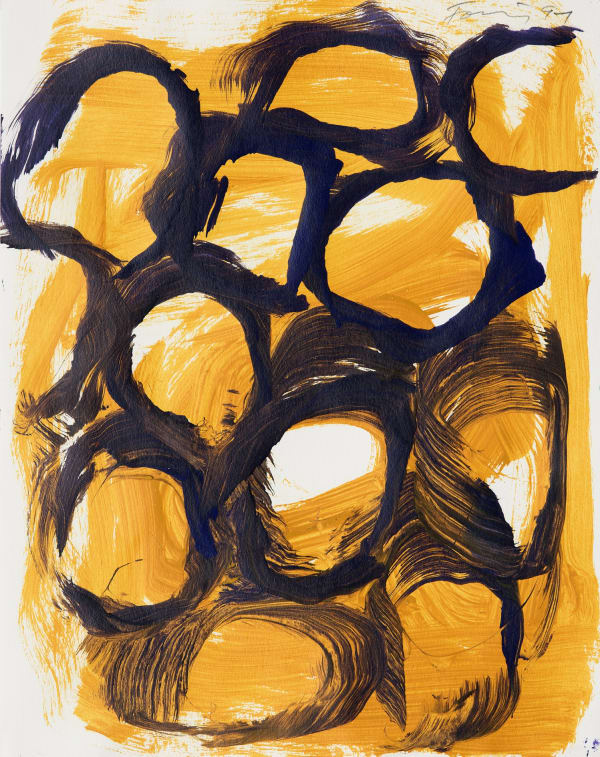 Günther Förg Untitled, 1991 Watercolour and gouache on wove paper 13.9 x 11 inches (35.4 x 27.9 cm)