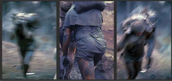 Alfredo Jaar Gold in the Morning, 1985 / 2018 Suite of three lightboxes with color transparencies 48.25 x 96.9 inches (122.6 x 246 cm) overall Edition of 3 + 2 APs