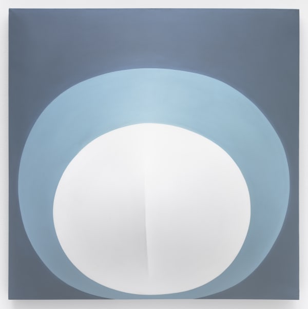 Zilia Sánchez Topología (de la serie Azul azul) [Topology (of the Blue Blue series)], 2006/2015 Acrylic on stretched canvas 41 x 41 x 11.5 inches (104.1 x 104.1 x 29.2 cm)