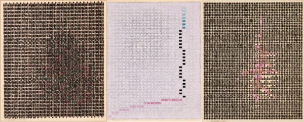 Ivan Serpa Untitled, 1955 Typewriter and marker on paper Triptych: 10.6 x 8 inches (27 x 20.5 cm) each